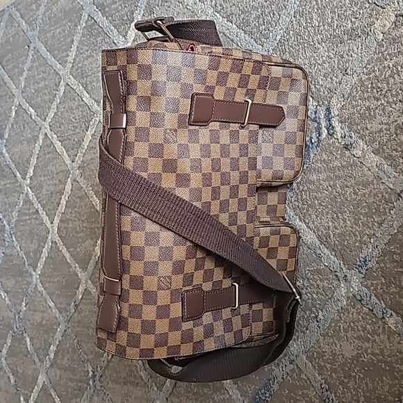 Louis Vuitton Damier Ebene Leather Broadway Messenger Laptop Bag. Men's/ Women's - Picture 6 of 17